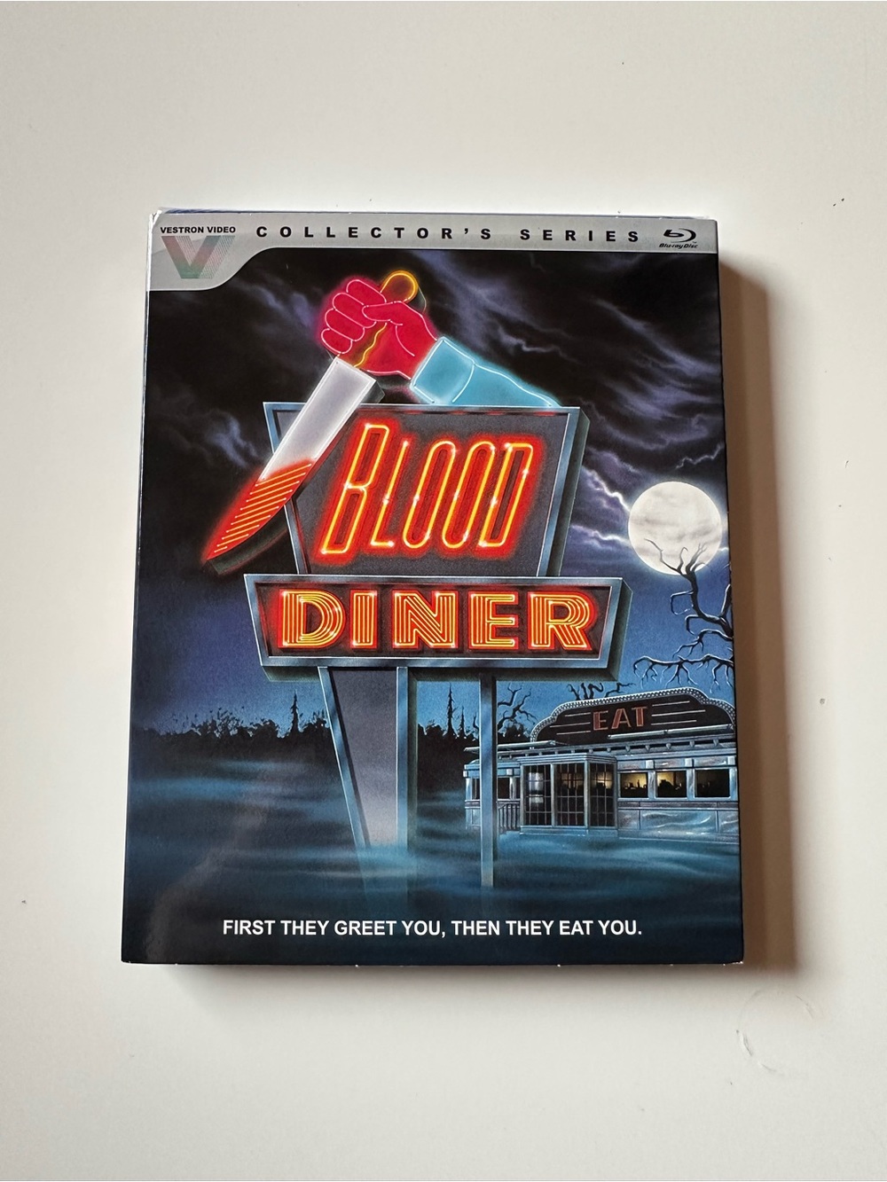 Blood Diner (Blu-Ray, 1987) OOP w/ Slipcover NEW